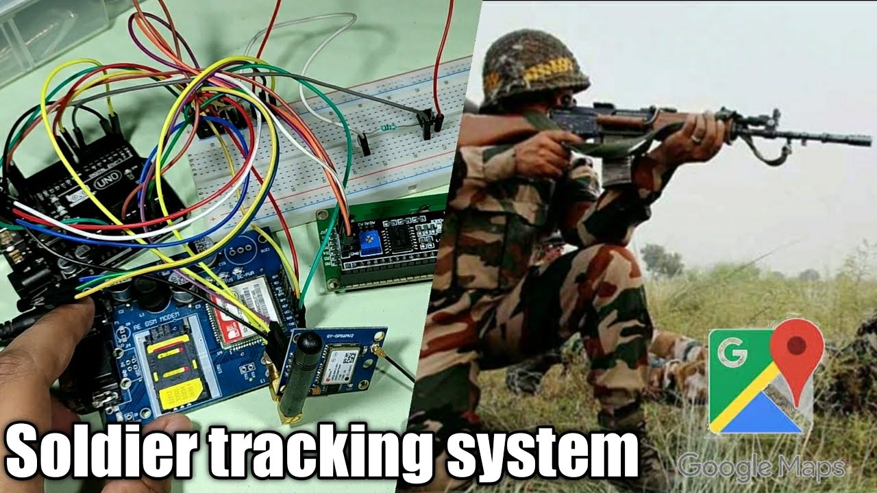 Soldier Health And Position Tracking System Using Arduino,GSM Module and GPS Module.