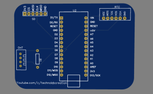 Arduino Temperature Data Logger with SD Card Module.