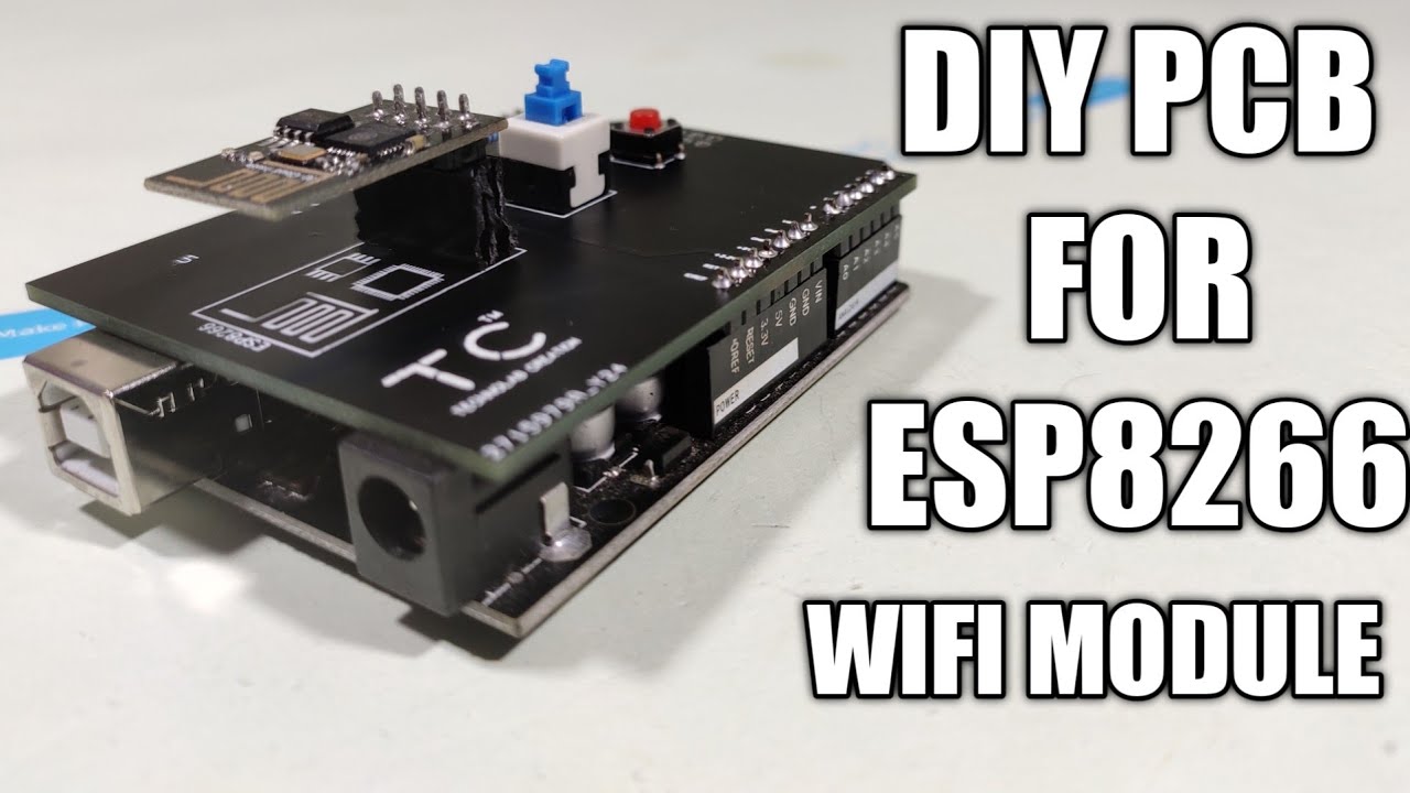 DIY PCB for ESP8266 WiFi Module!