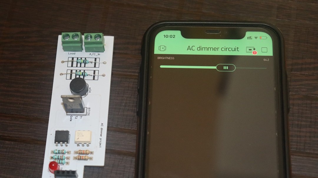 AC Light Dimmer Using TRIAC & ESP32.
