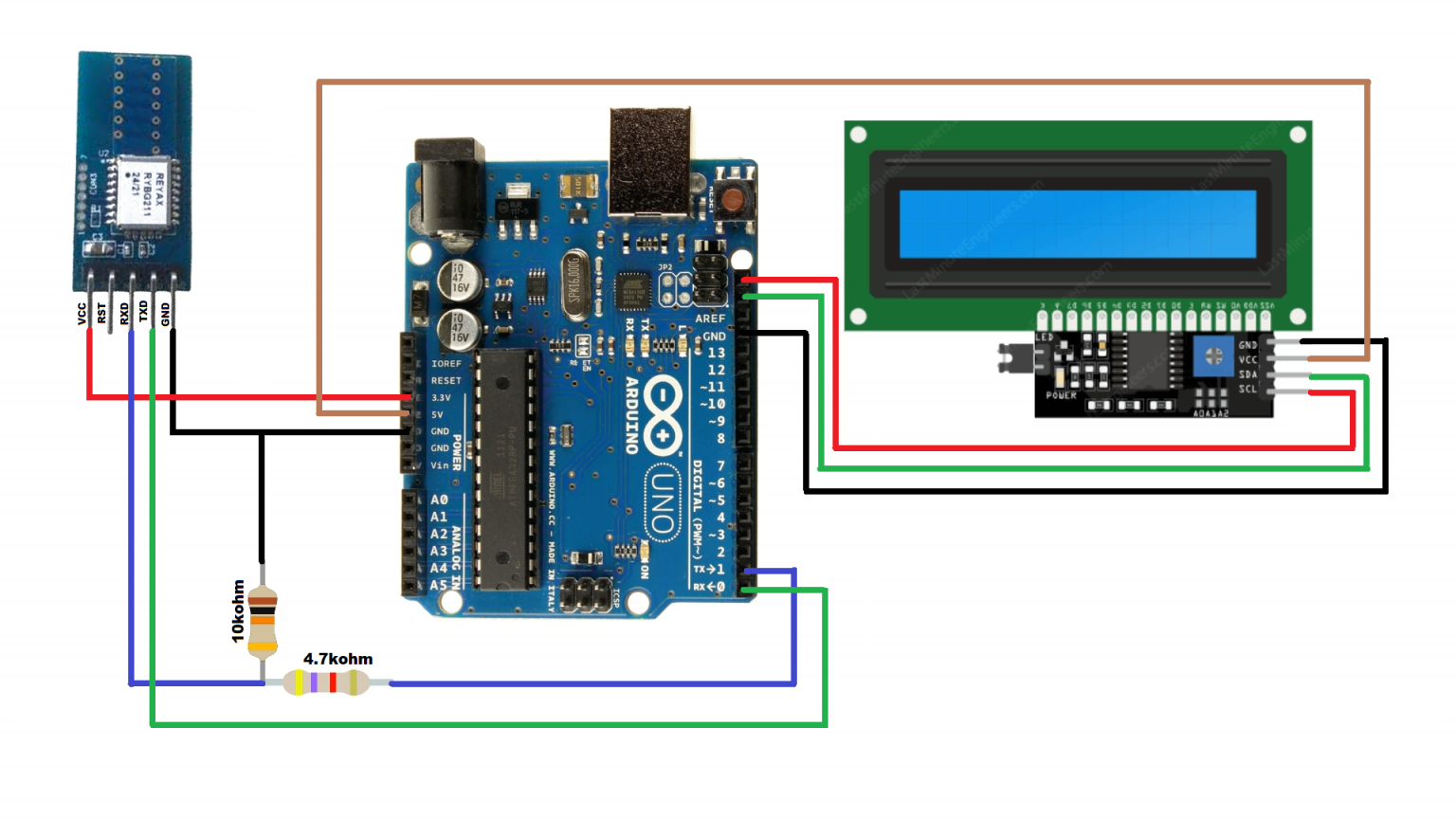 Reyax RYBG211_lite Bluetooth low energy module with Arduino.