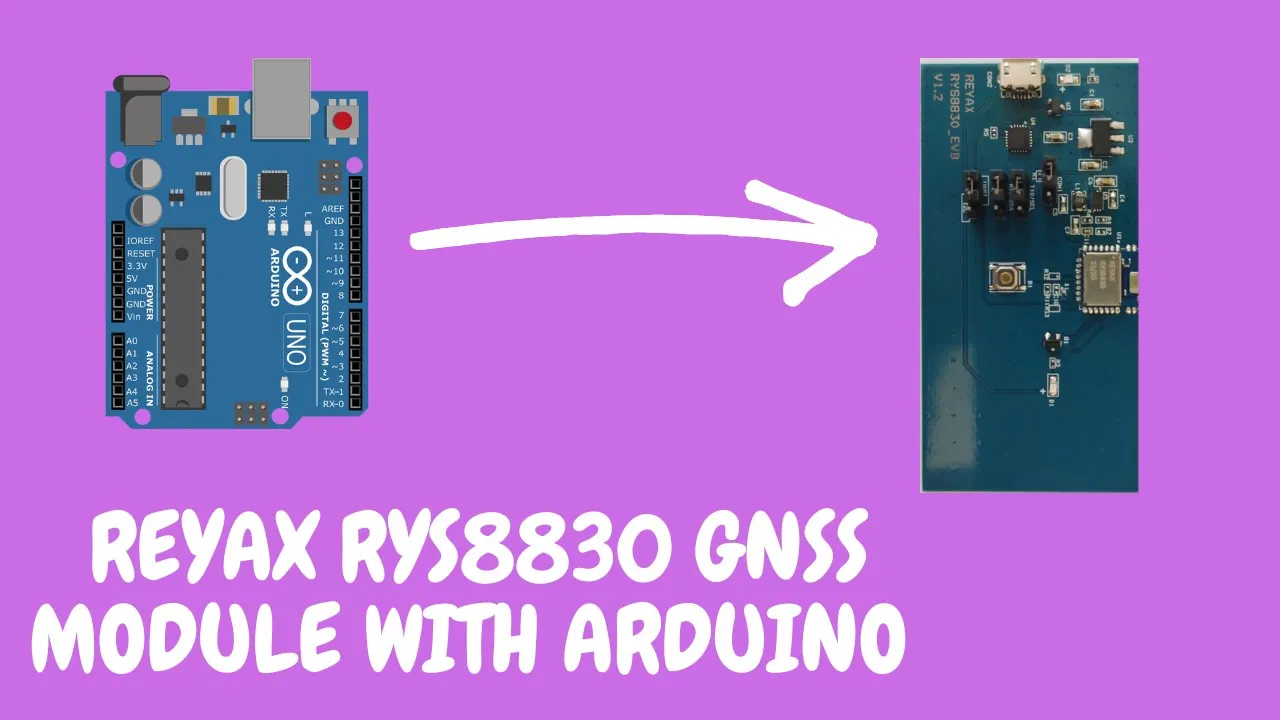 REYAX RYS8830 GNSS Module With Arduino Uno.