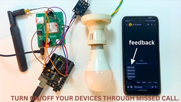 Turn Motor ON/OFF with Your Phone through Miss-Call! Arduino 4G LTE Module Automation.